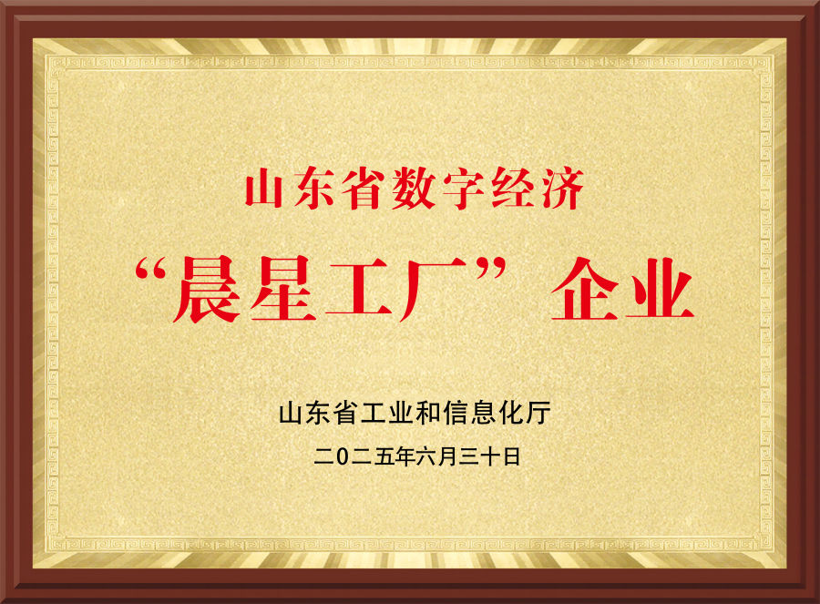 山东省数字经济“晨星工厂”企业